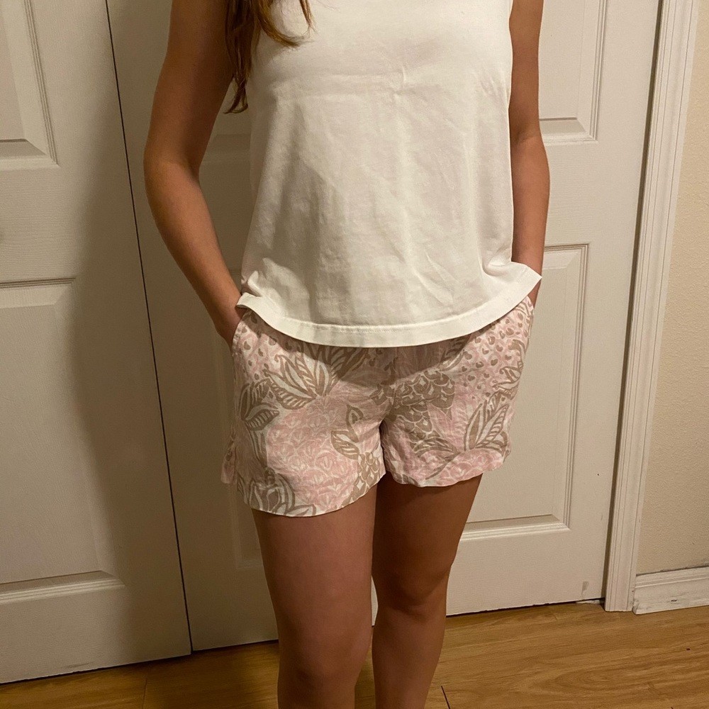 Tropical Linen Shorts - Picture 2 of 3